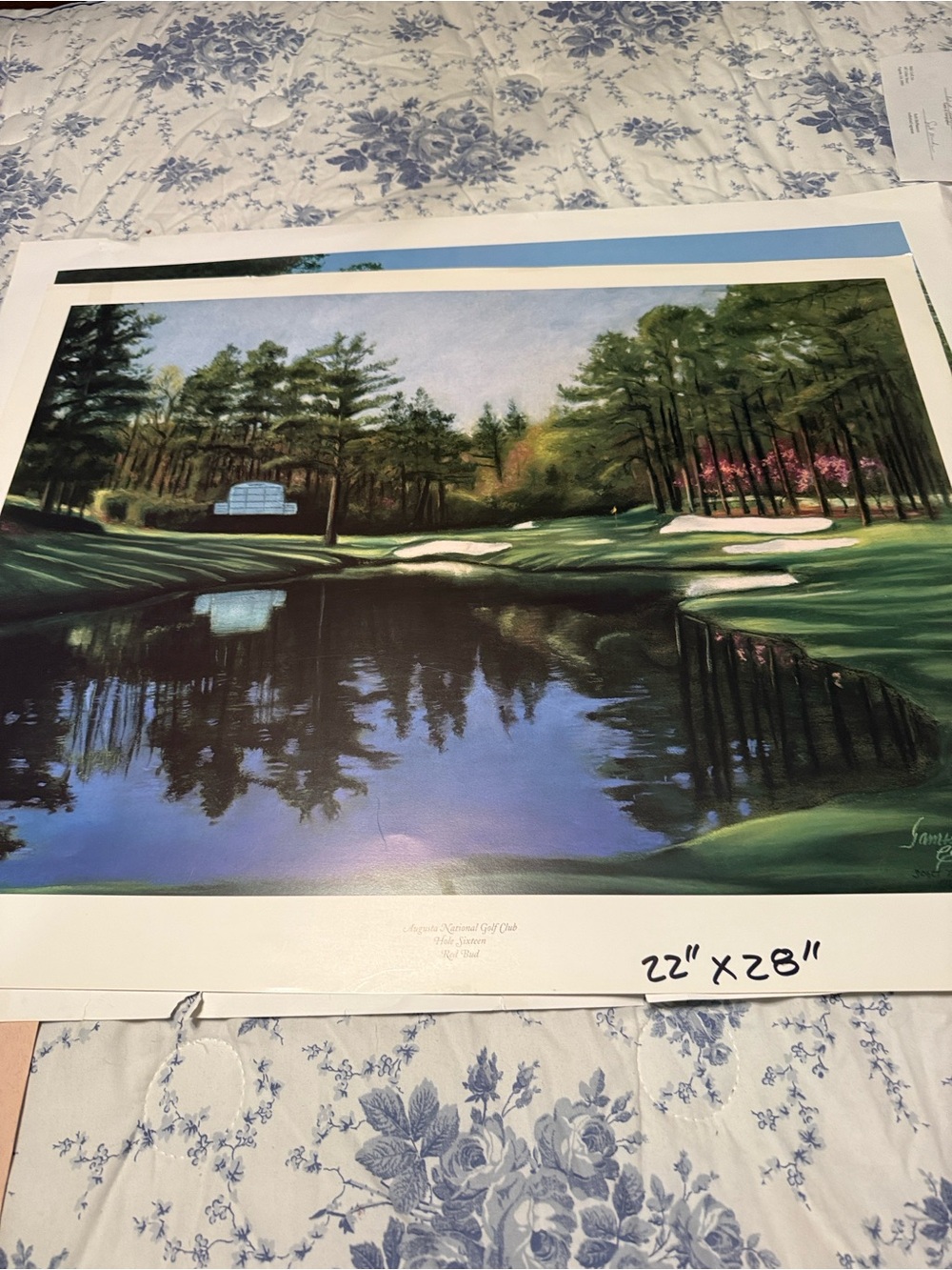 Scenic Golf Course Landscape Wall Art Print - Augusta National
